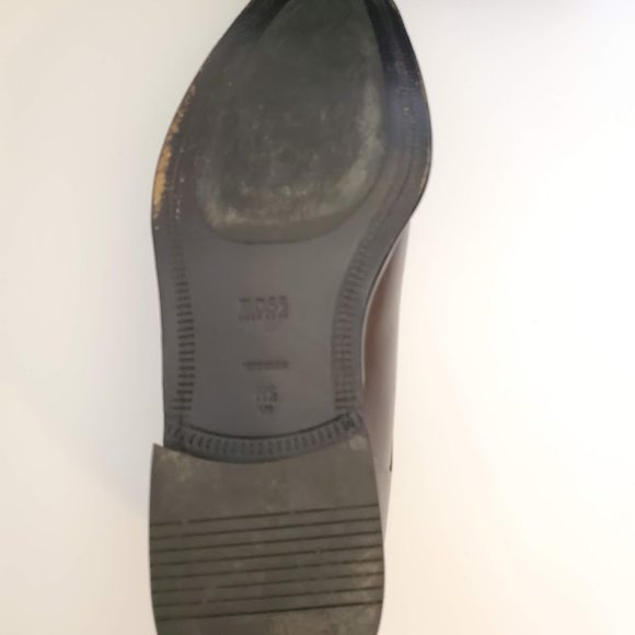 HUGO BOSS MEN'S BROWN LEATHER DERBY - Picture 6 of 9